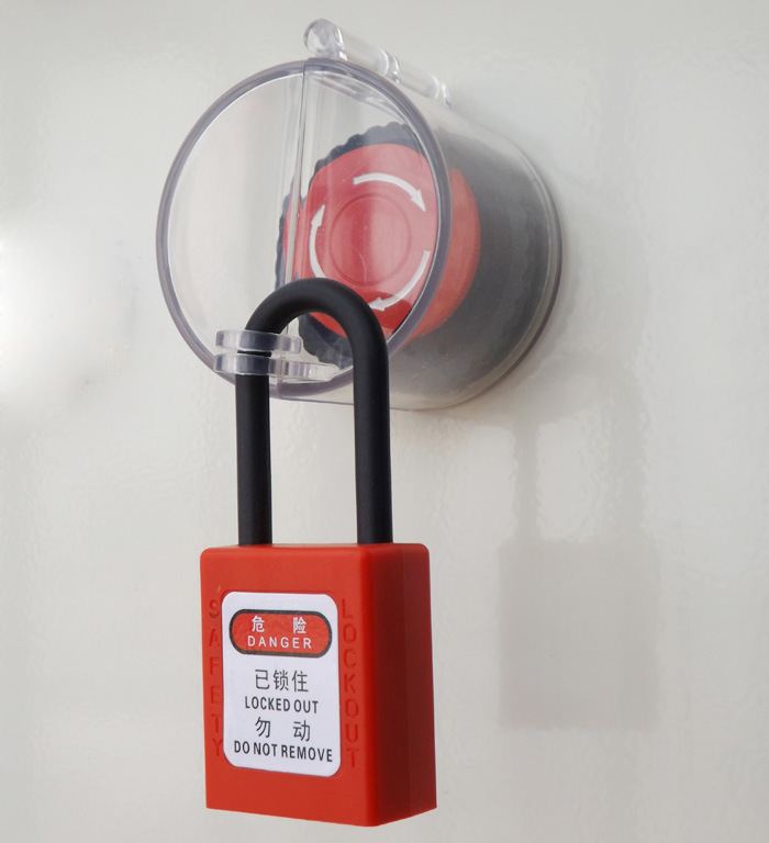 GS-8135 Emergency Stop Lockout, High Quality Emergency Safety Stop Lockout/Push Button Lockout