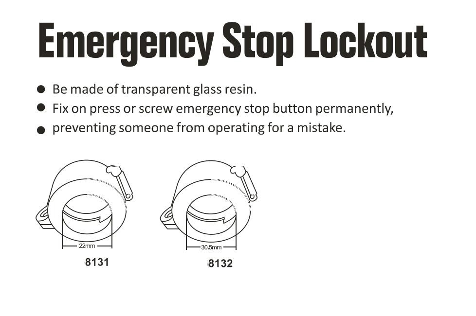 GS-8131 Eemergency Stop Lockout, High Quality Safety Emergency Stop Lockout