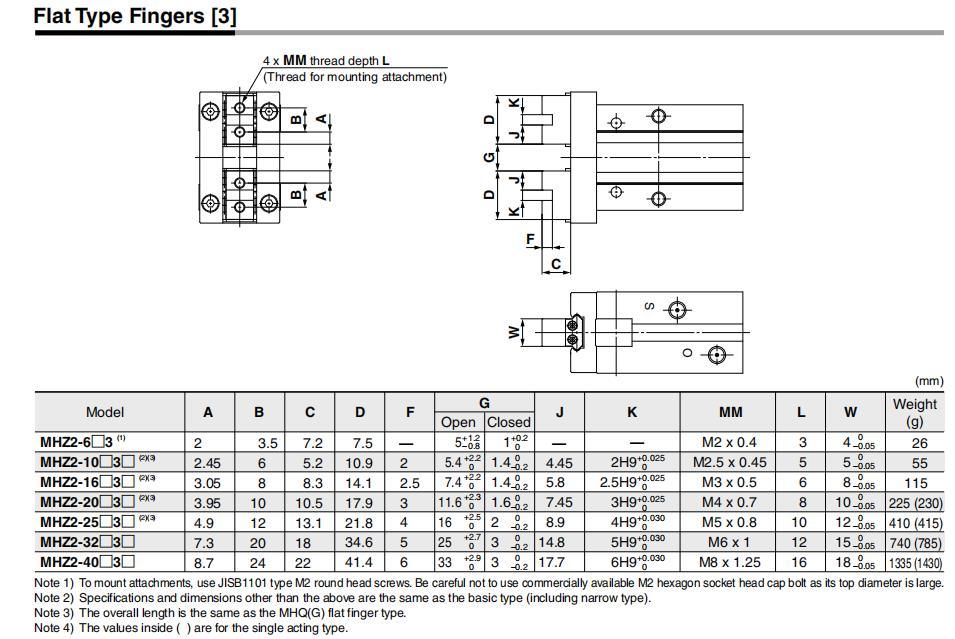 MHZ2-6S/D/D1/D2/DN Pneumatic Air Gripper, MHZ2-6S Pneumatic Parallel Type Air Gripper Cylinder, MHZ2-6S Air Chuck